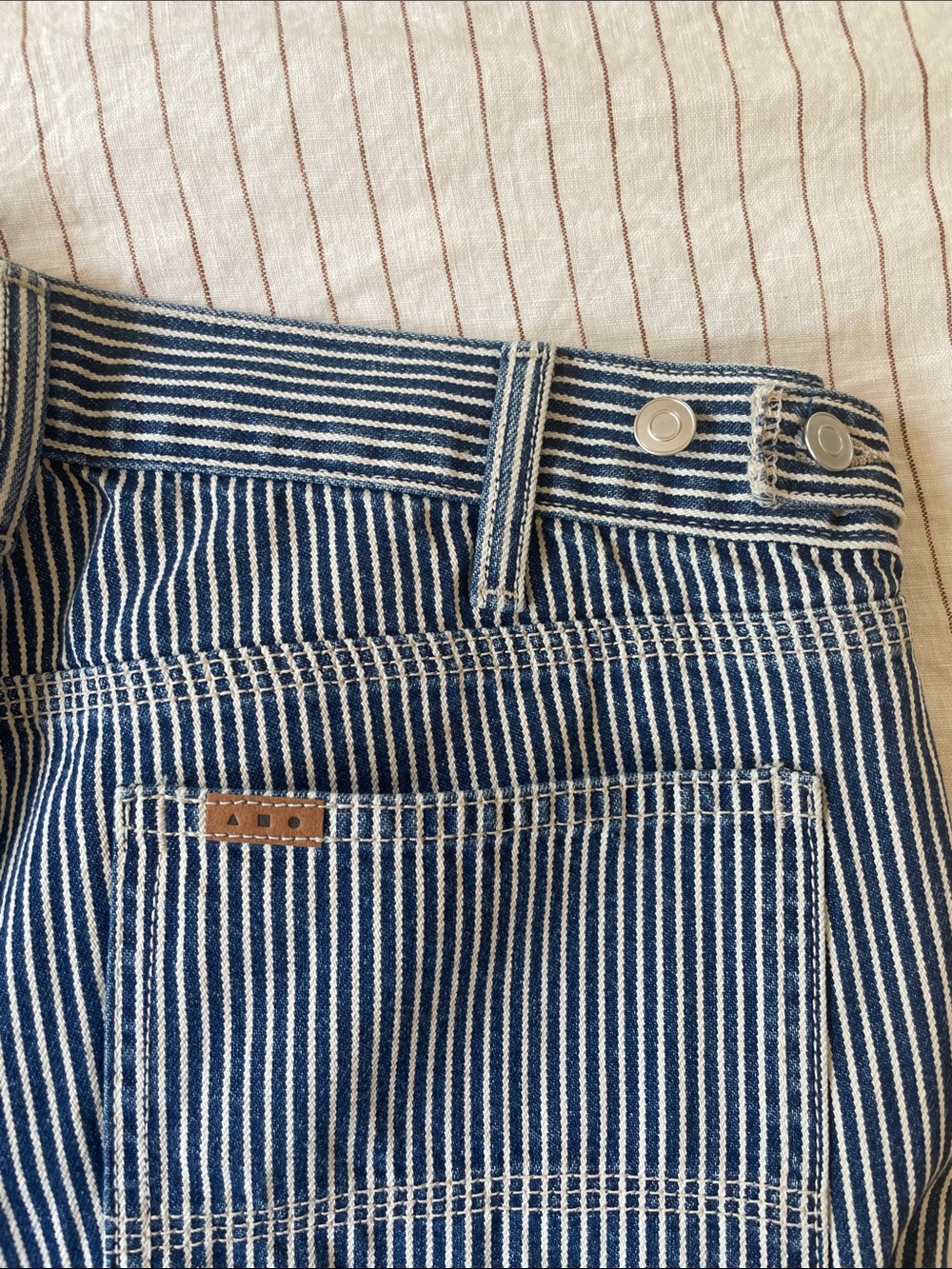 AYR Houseplant Pant in Hickory Stripe - Picture 6 of 9